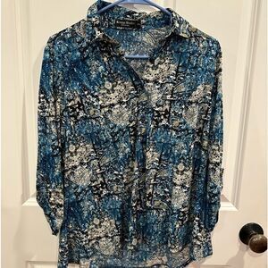 Knapp Studio medium petite blouse shirt long sleeve